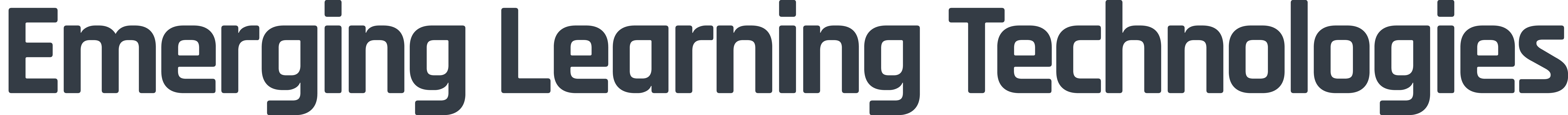 Emerging Learning Technologies